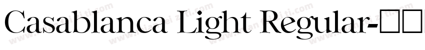 Casablanca Light Regular字体转换